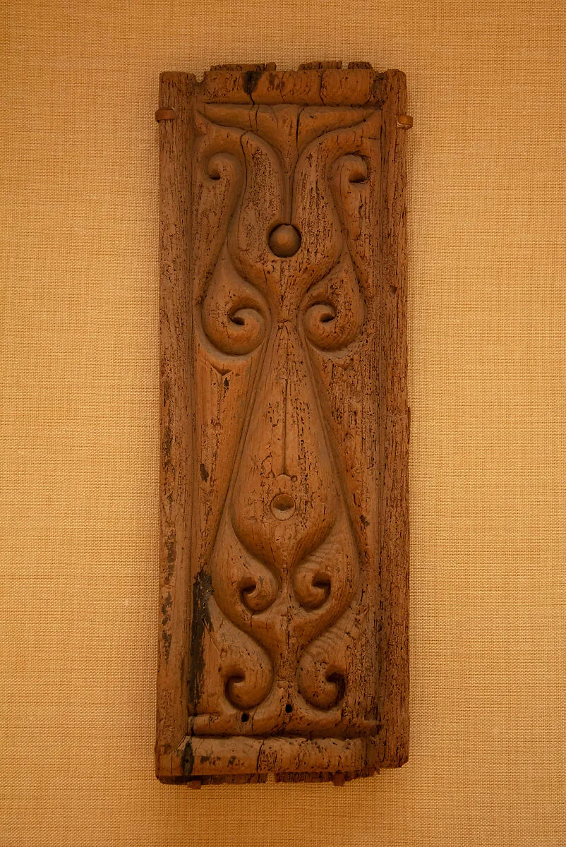 Carved Architectural Panel in the 'Beveled Style' — Unknown