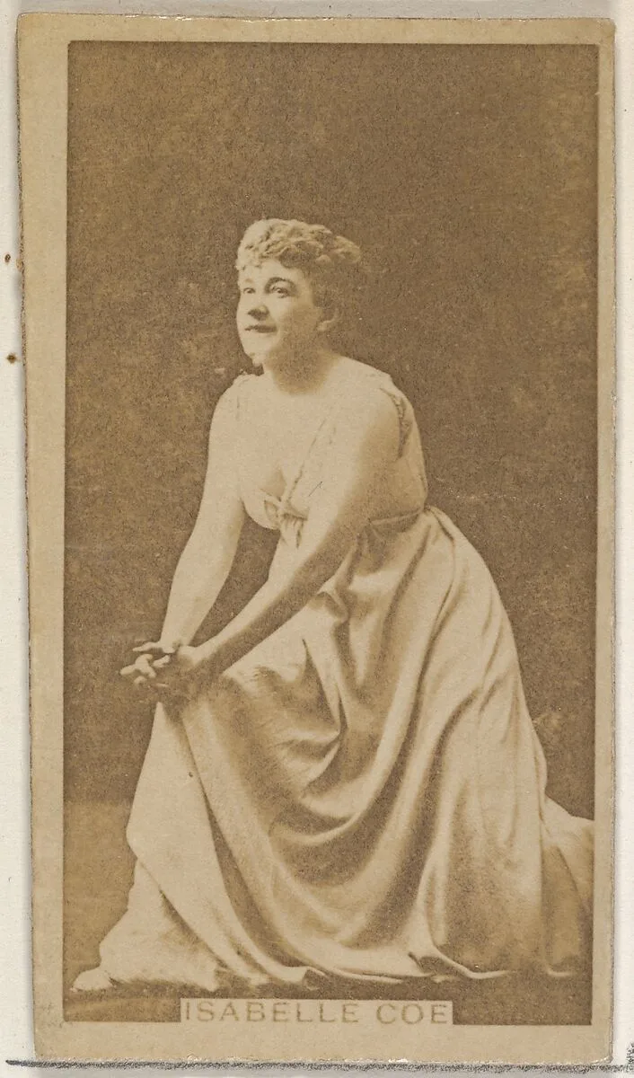 Isabelle Coe, from the Actors and Actresses series (N45, Type 8) for Virginia Brights Cigarettes — Allen & Ginter