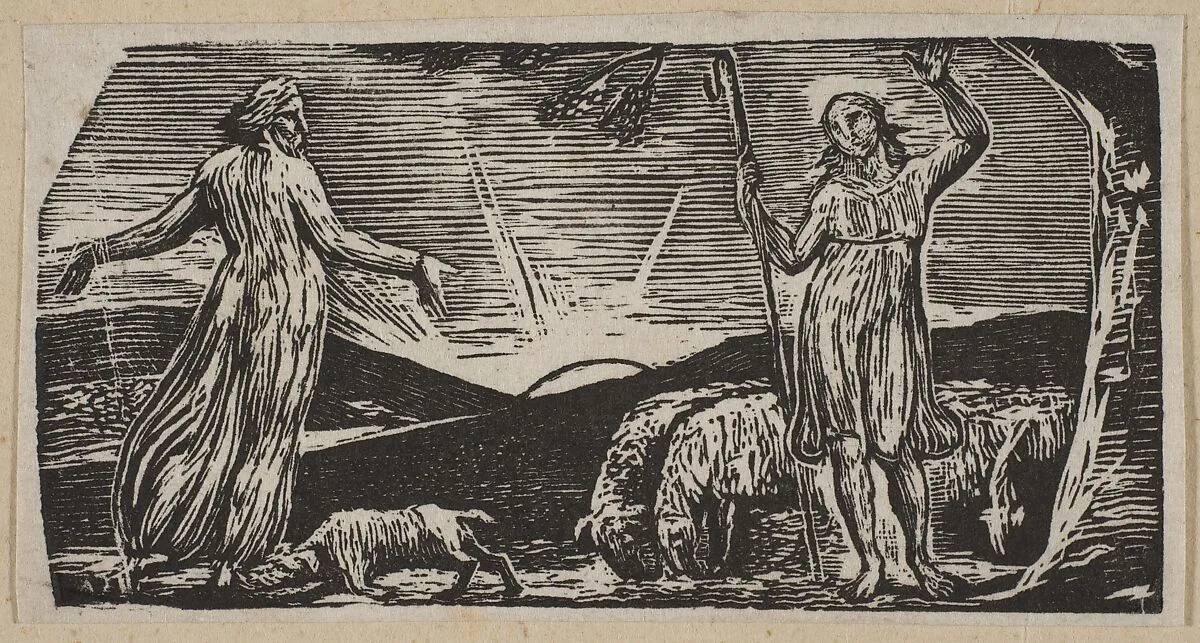 Thenot Remonstrates With Colinet, from Thornton's "Pastorals of Virgil" — William Blake|Robert John Thornton|Virgil