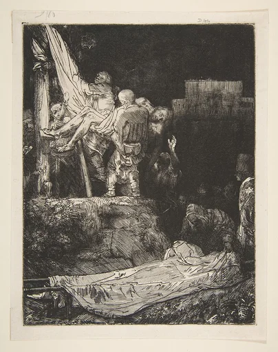 Descent from the Cross by Torchlight