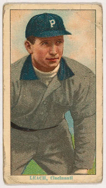 Tommy Leach, Cincinnati, from Coupon Cigarettes Baseball Issue, 1914-1916 — Coupon Cigarettes
