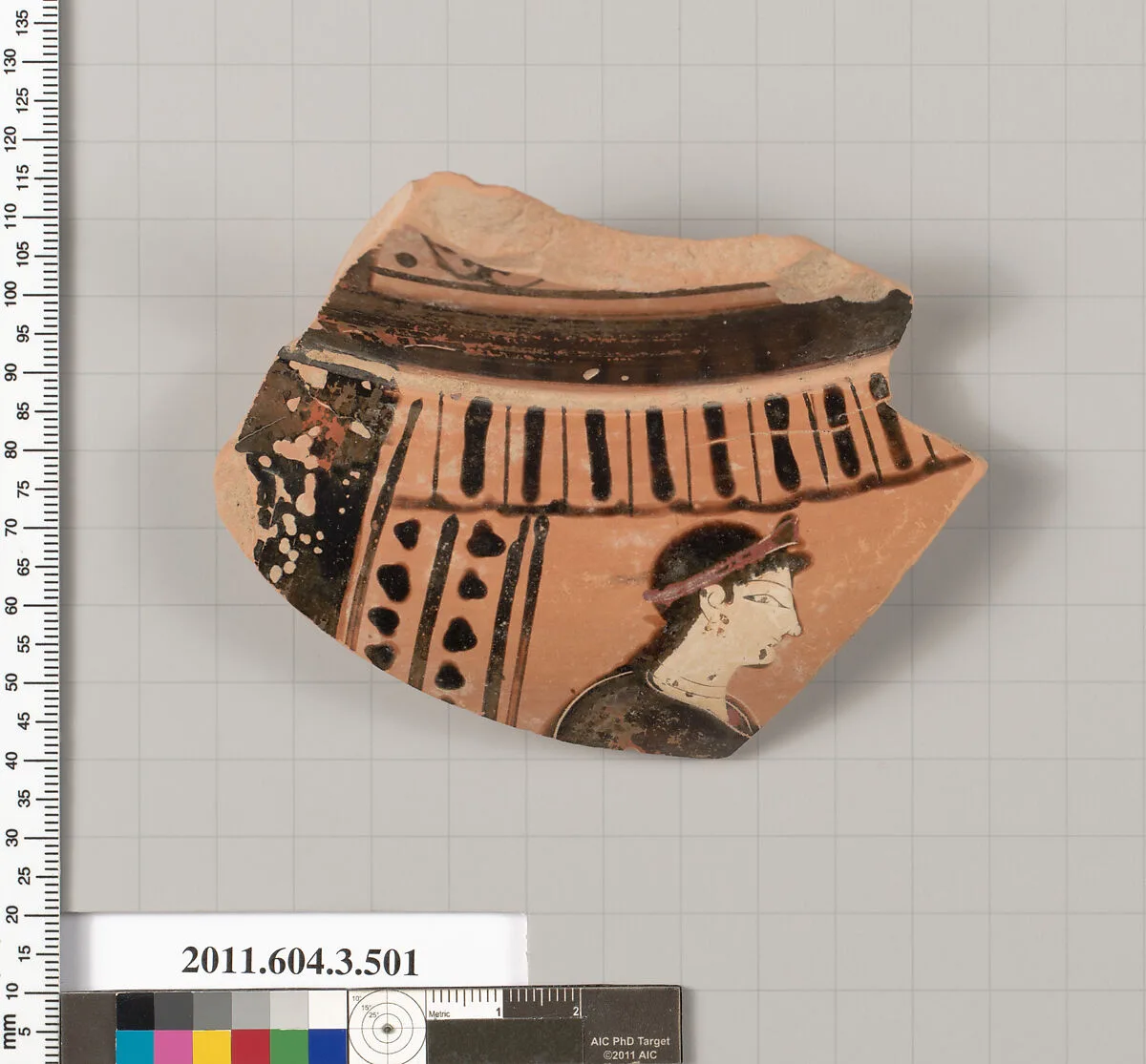 Terracotta fragment of a column-krater (bowl for mixing wine and water) — Unknown