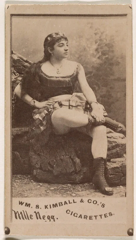 Mlle. Negg, from the Actresses series (N203) issued by Wm. S. Kimball & Co. — William S. Kimball & Company