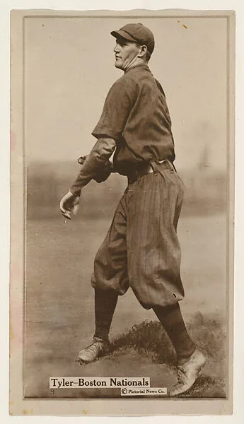 Tyler, Boston Nationals, from the Famous Baseball Players, Champion Athletes, and Photo Play Stars, issued by Fatima Turkish Blend Cigarettes — Liggett & Myers Tobacco Company