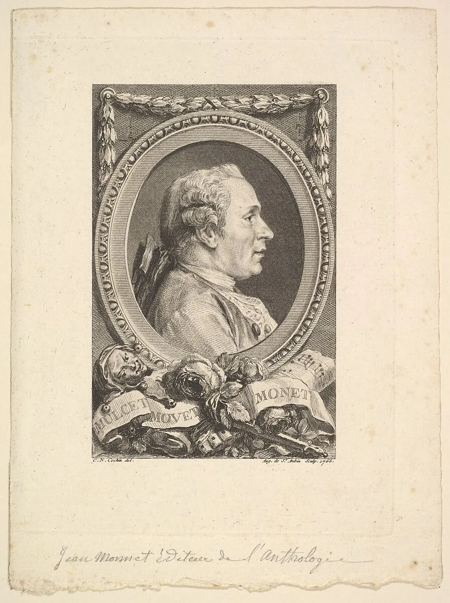 Portrait of Jean Monnet — Augustin de Saint-Aubin|Charles Nicolas Cochin II