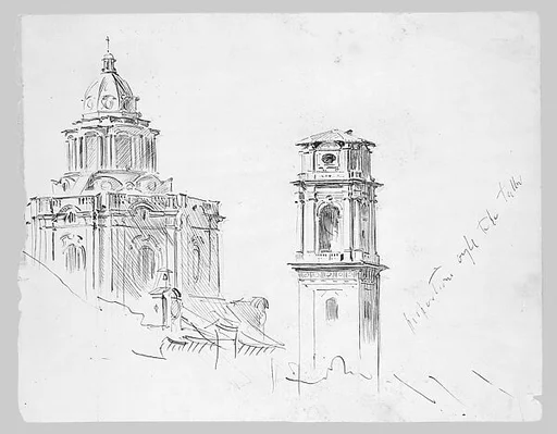 Dome of San Lorenzo and Campanile, Turin
