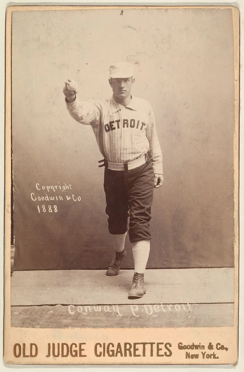 Conway, Pitcher, Detroit, from the series Old Judge Cigarettes — Goodwin & Company
