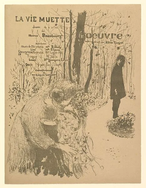 La Vie Muette, Program for the Théâtre de l'Oeuvre, November 1894 — Edouard Vuillard