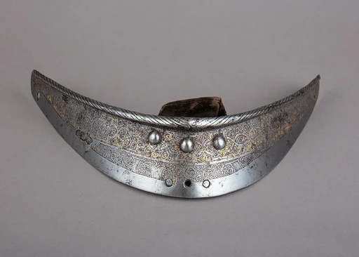 Crinet Plate Belonging to an Armor for Field and Tournament Made for Duke Nikolaus "The Black" Radziwill (1515–1565), Duke of Nesvizh and Olyka, Prince of the Empire, Grand Chancellor and Marshal of Lithuaniac