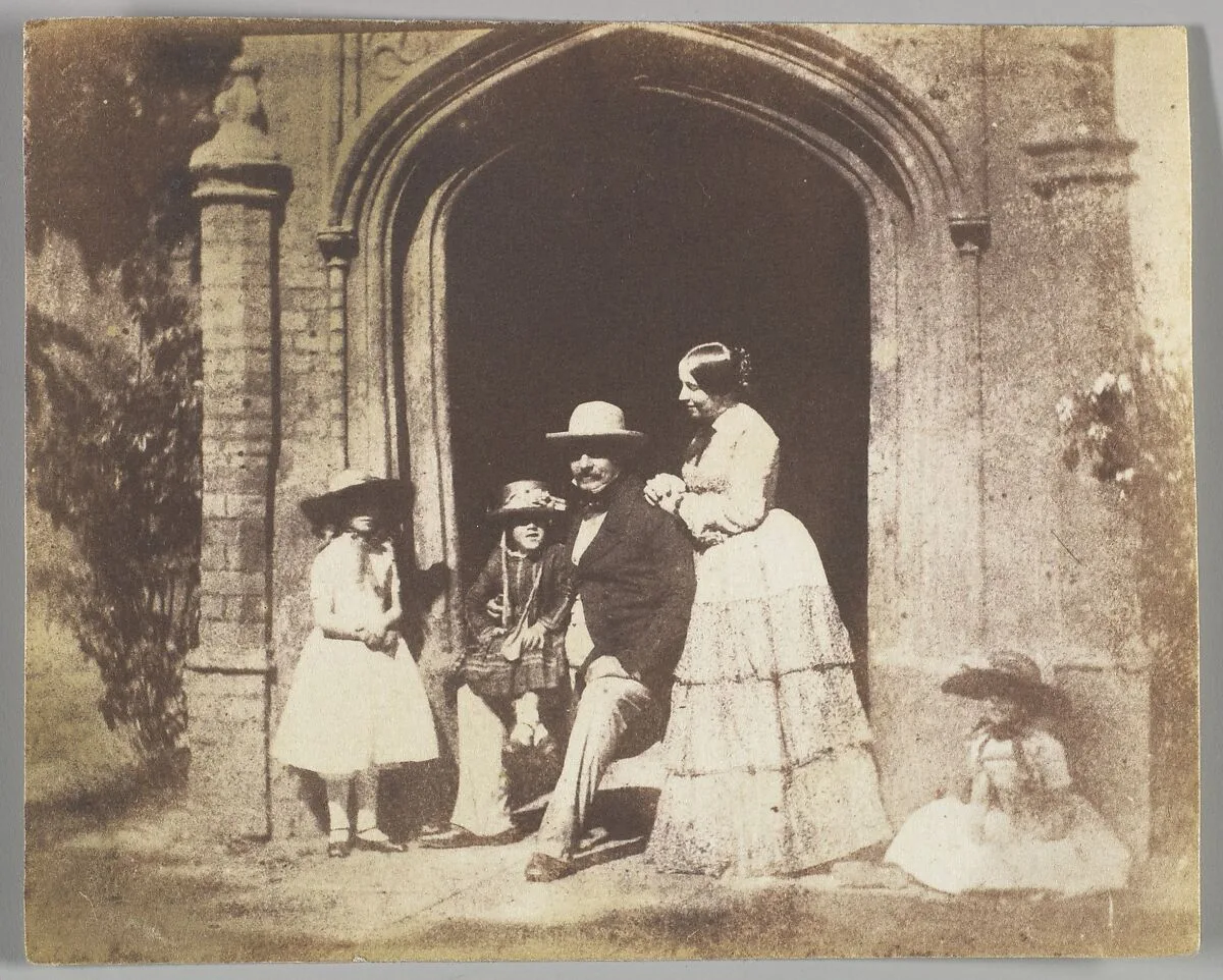 Family Group Portrait Posed in Doorway — Calvert Richard Jones