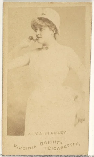 Alma Stanley, from the Actors and Actresses series (N45, Type 1) for Virginia Brights Cigarettes