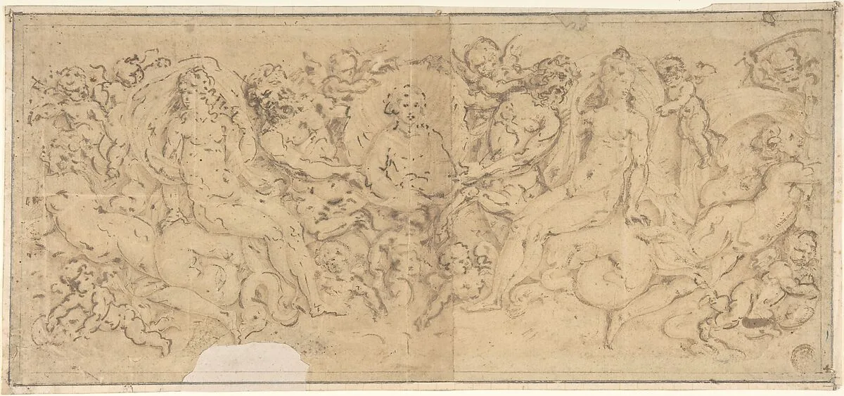 Design for a Coffer — Anonymous, Italian, 19th century