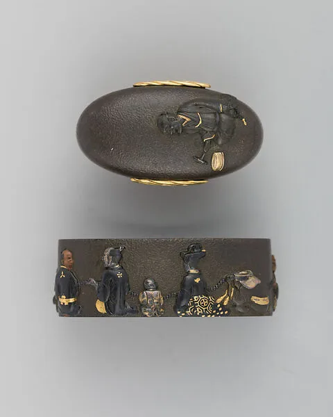 Sword-Hilt Collar and Pommel (Fuchigashira) — Unknown