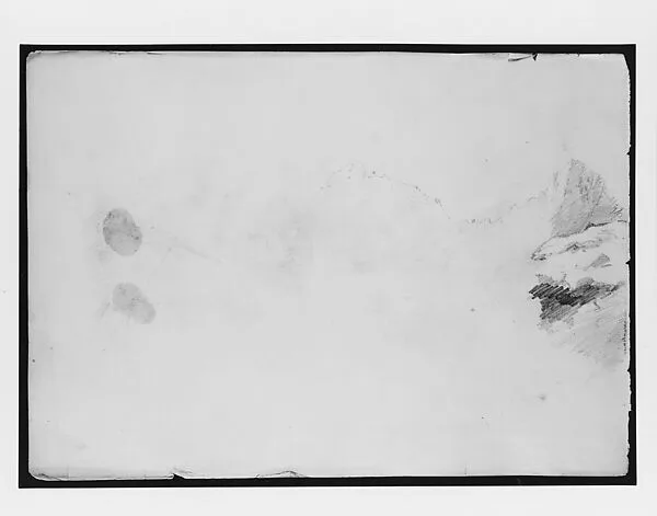 View from Schilthorn (from "Splendid Mountain Watercolours" Sketchbook) — John Singer Sargent