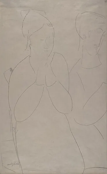 Two Young Peasants in Prayer — Amedeo Modigliani