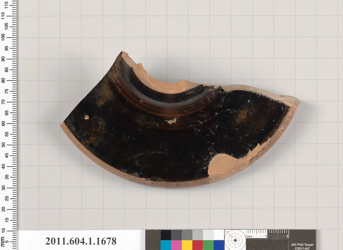 Terracotta fragment of a kylix (drinking cup) — Unknown