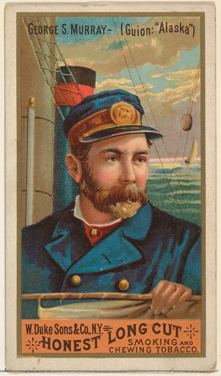 George S. Murray, from the Sea Captains series (N127) issued by Duke Sons & Co. to promote Honest Long Cut Tobacco — George S. Harris & Sons|W. Duke, Sons & Co.
