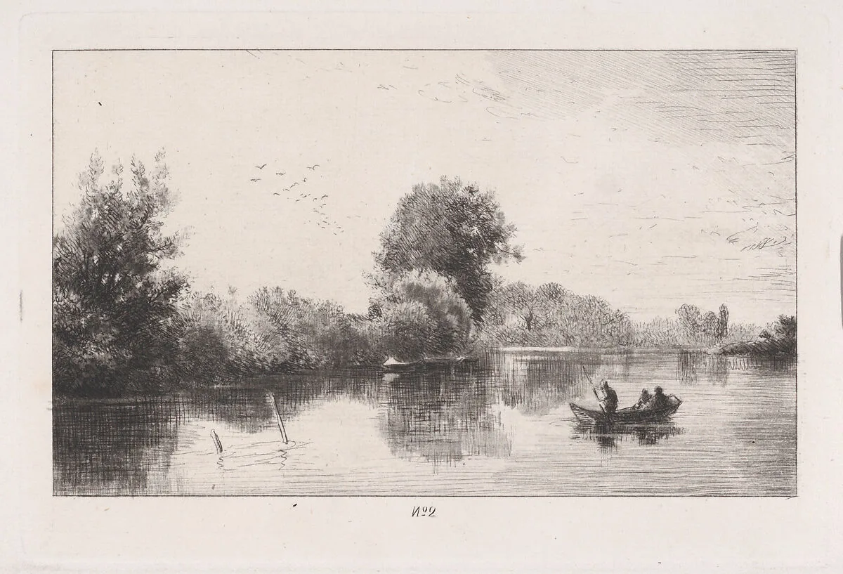 Bords de la Marne — Charles Jacque