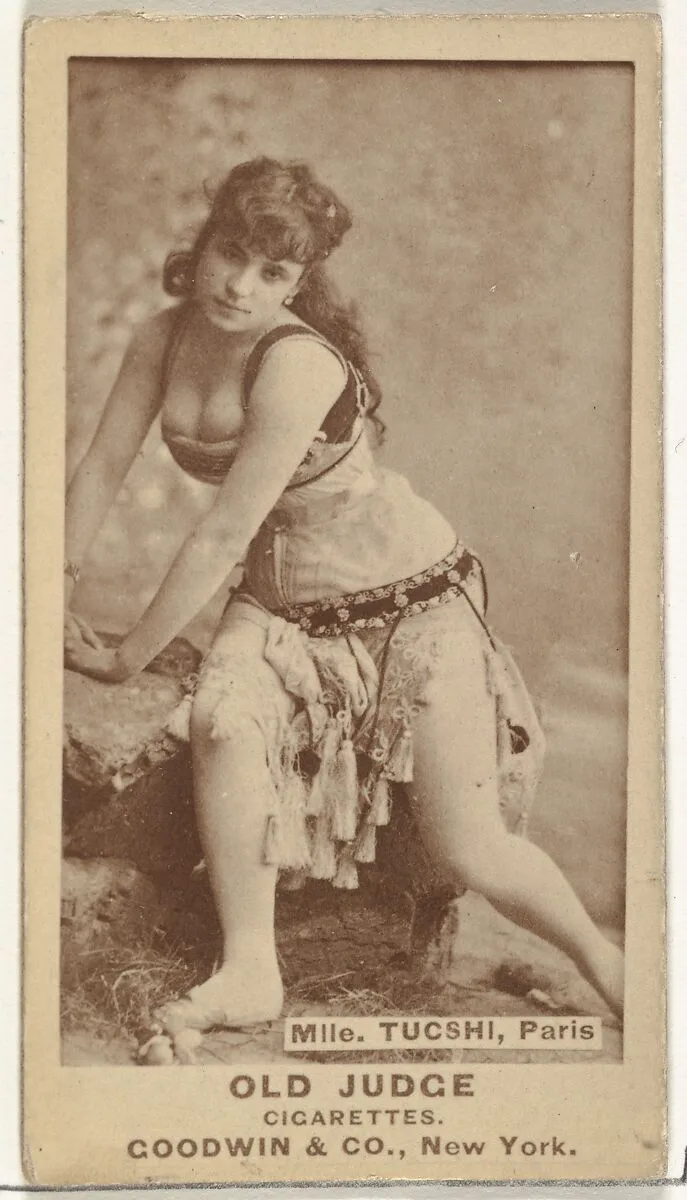 Mlle. Tucshi, Paris, from the Actors and Actresses series (N171) for Old Judge Cigarettes — Goodwin & Company