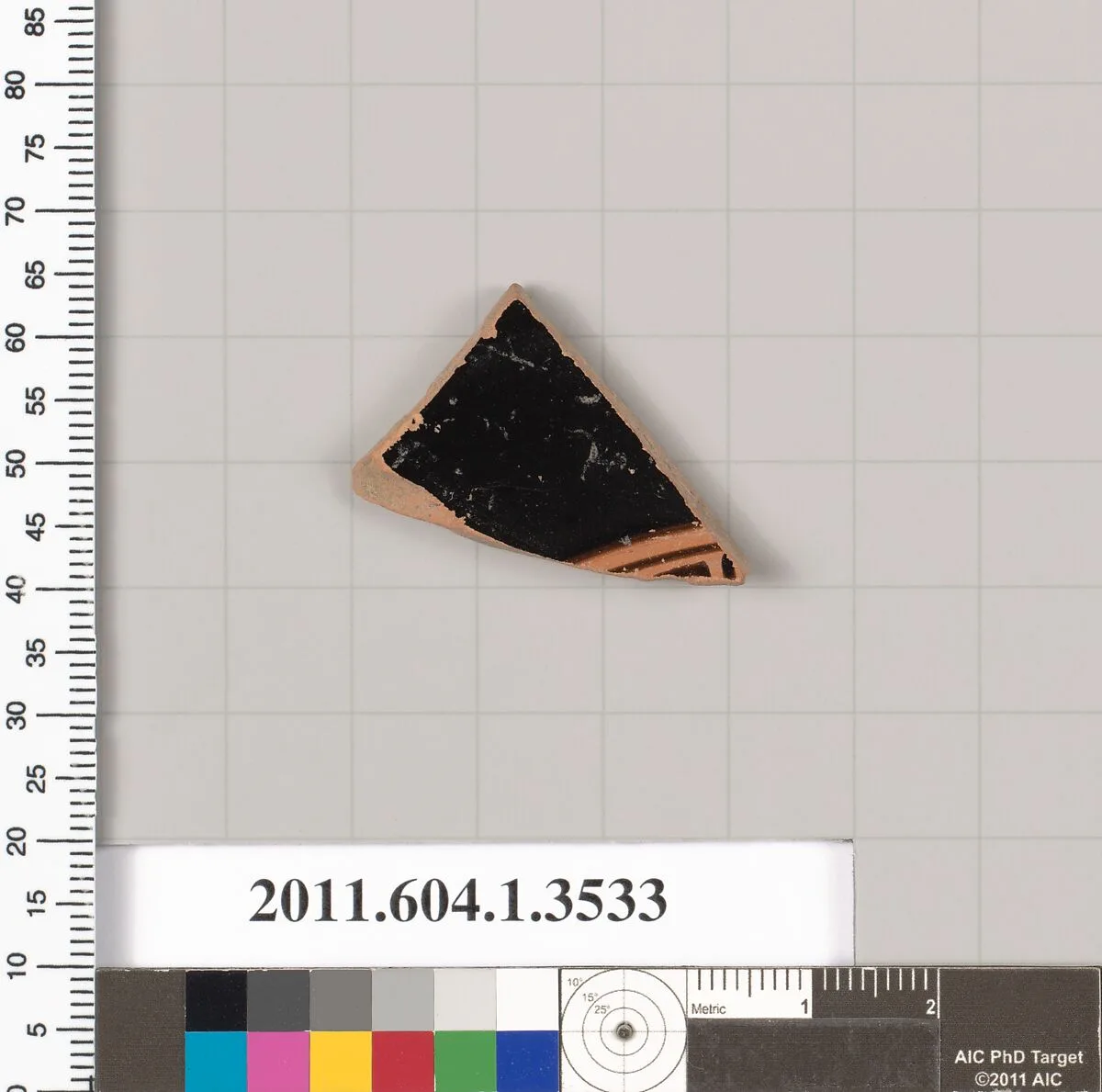 Terracotta fragment of a kylix (drinking cup) — Unknown