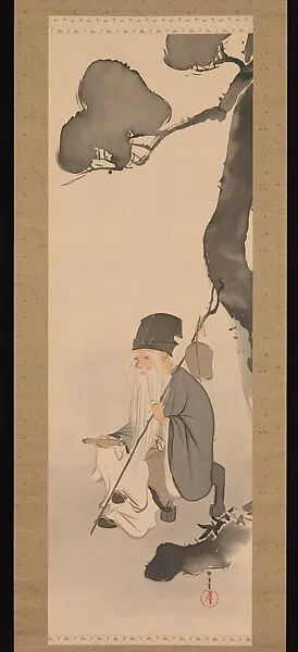 神坂雪佳筆 寿老人図|Jurōjin — Kamisaka Sekka