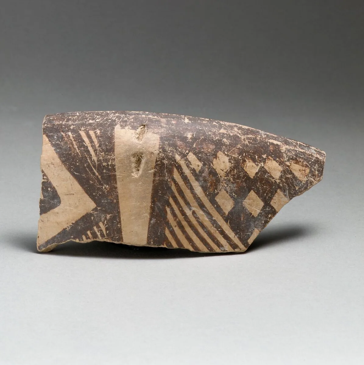 Terracotta rim of a bowl — Unknown