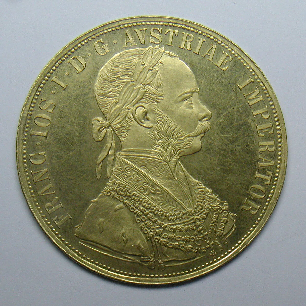 Quad ducat of Francis Joseph I, Emperor of Austria — Unknown