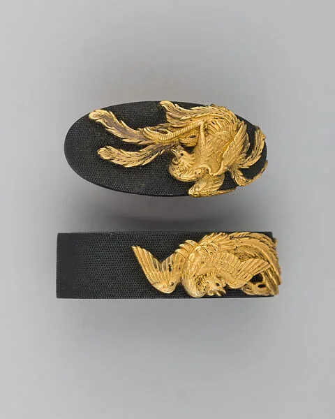 Sword-Hilt Collar and Pommel (Fuchigashira) — Unknown