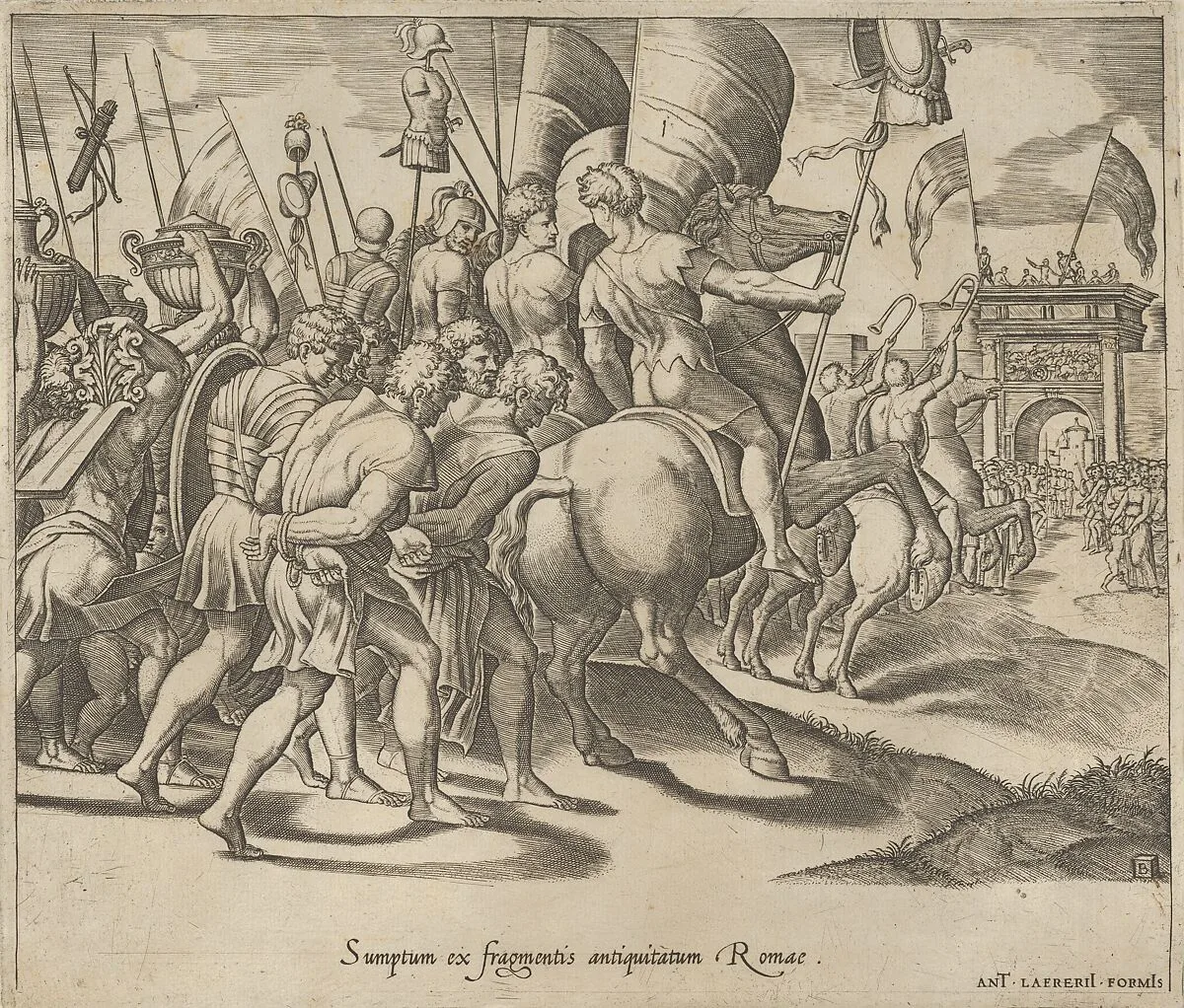 Speculum Romanae Magnificentiae: The Triumph of Scipio — Master of the Die|Raphael (Raffaello Sanzio or Santi)|Antonio Lafreri