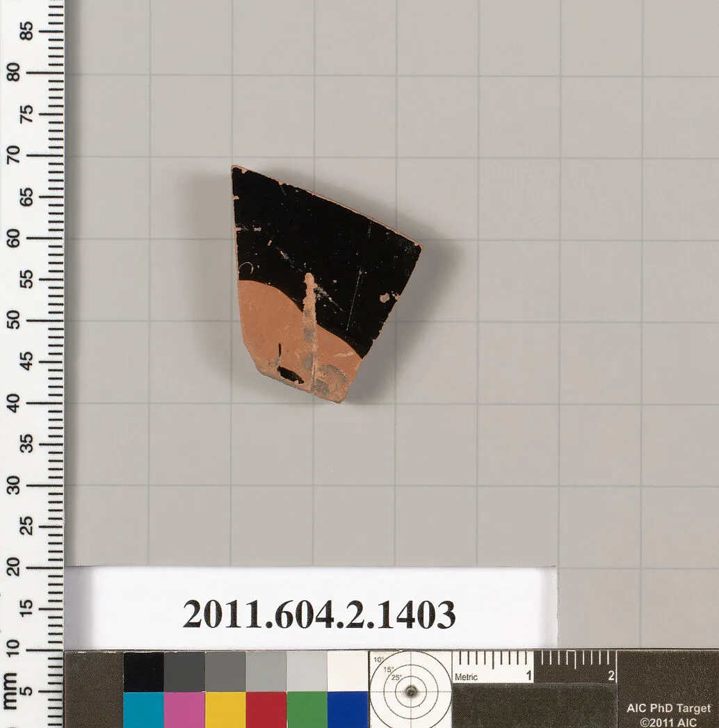 Terracotta fragment of a skyphos (deep drinking cup) — Unknown