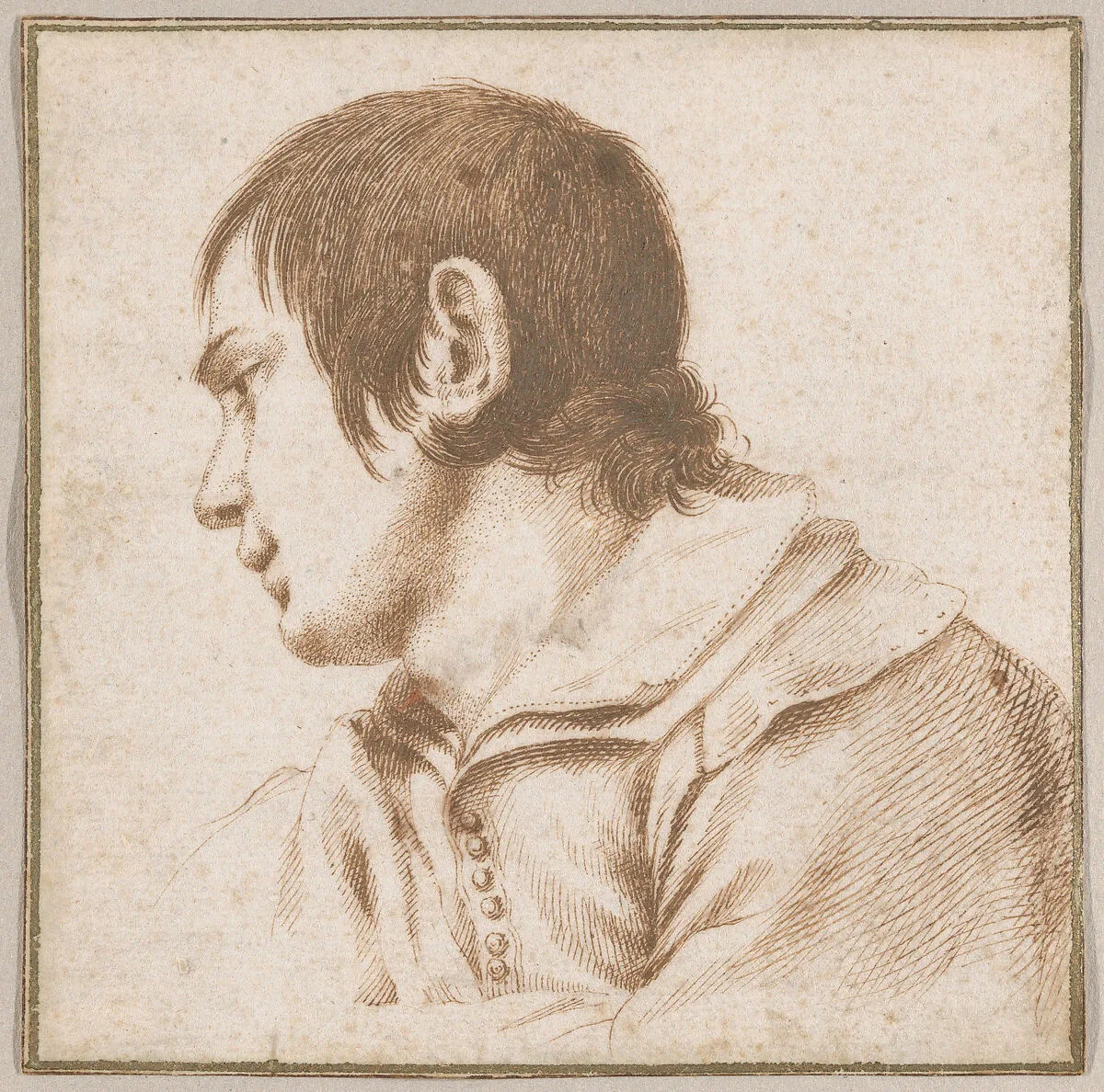 Young Boy in Bust-Length — Guercino (Giovanni Francesco Barbieri)