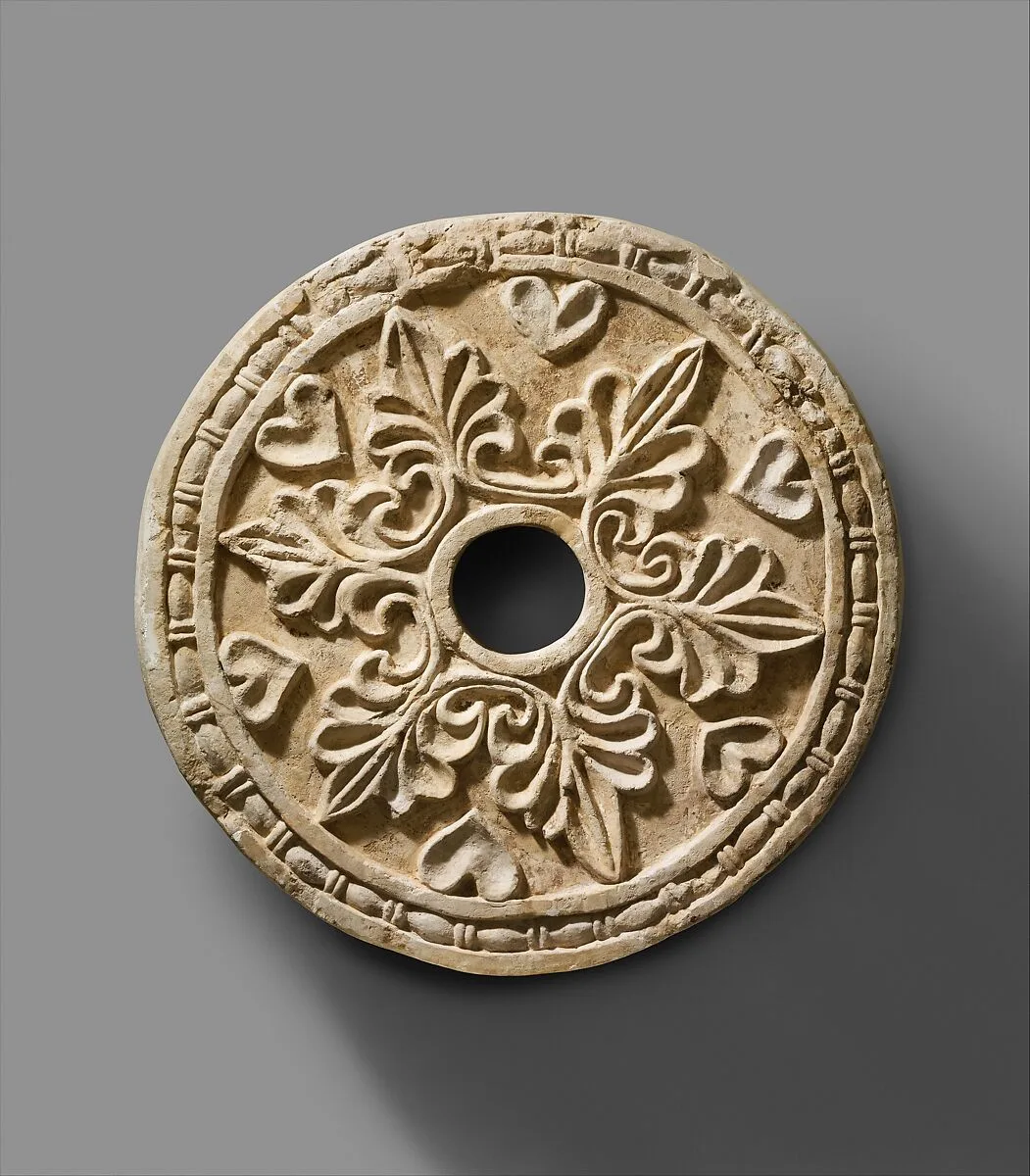 Roundel with radiating palmettes — Unknown