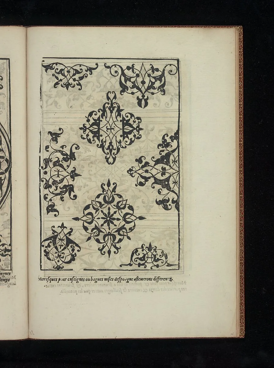 Livre de Moresques, page 14 (recto) — Hiérosme de Gormont|Cornelis Bos|Francesco di Pellegrino