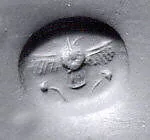Stamp seal (scaraboid) with divine symbol — Unknown