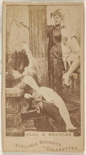 Klug and Branche, from the Actors and Actresses series (N45, Type 1) for Virginia Brights Cigarettes