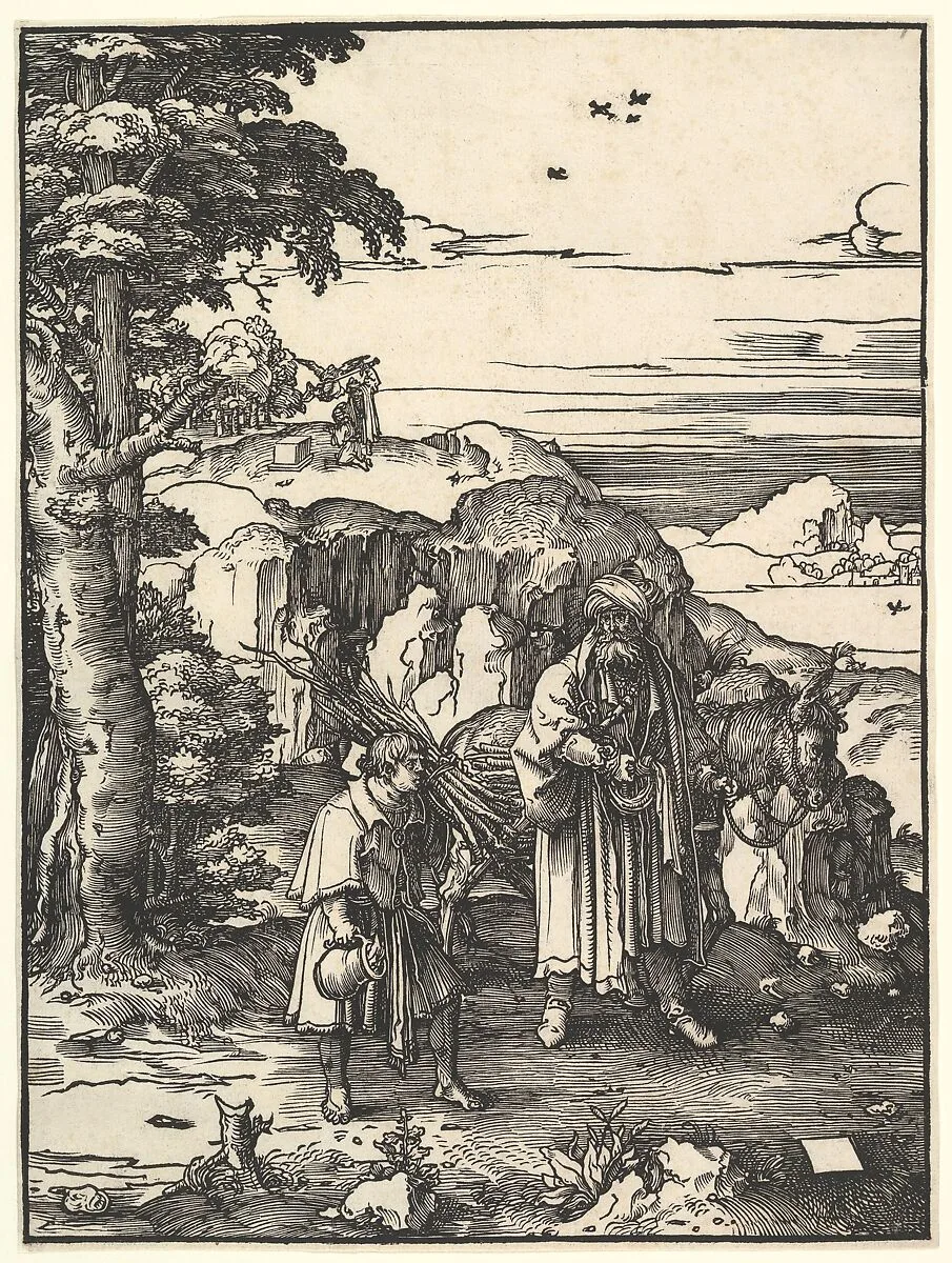 Abraham Going to Sacrifice Isaac — Lucas van Leyden