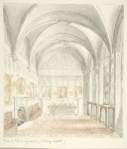 Lea Castle, Worcestershire, Dining Room Looking South