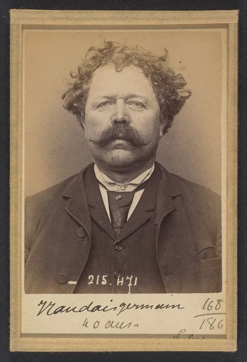 Naudet. Gervais. 40 ans, né à Echaleau (Côte-d'Or). Menuisier. Anarchiste. 10/3/94. — Alphonse Bertillon