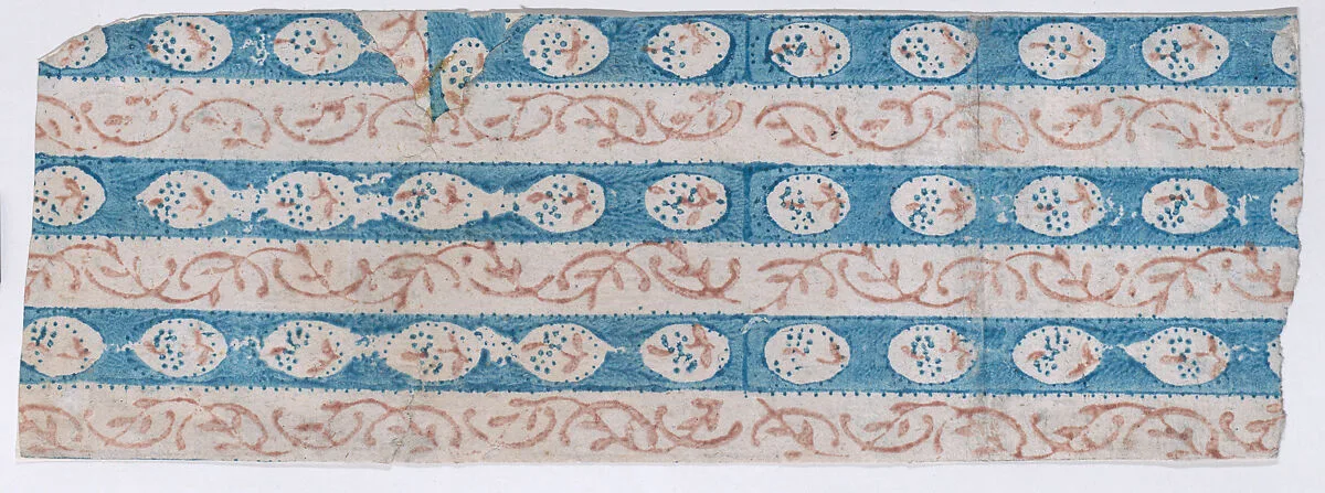 Sheet with overall vine pattern — Anonymous