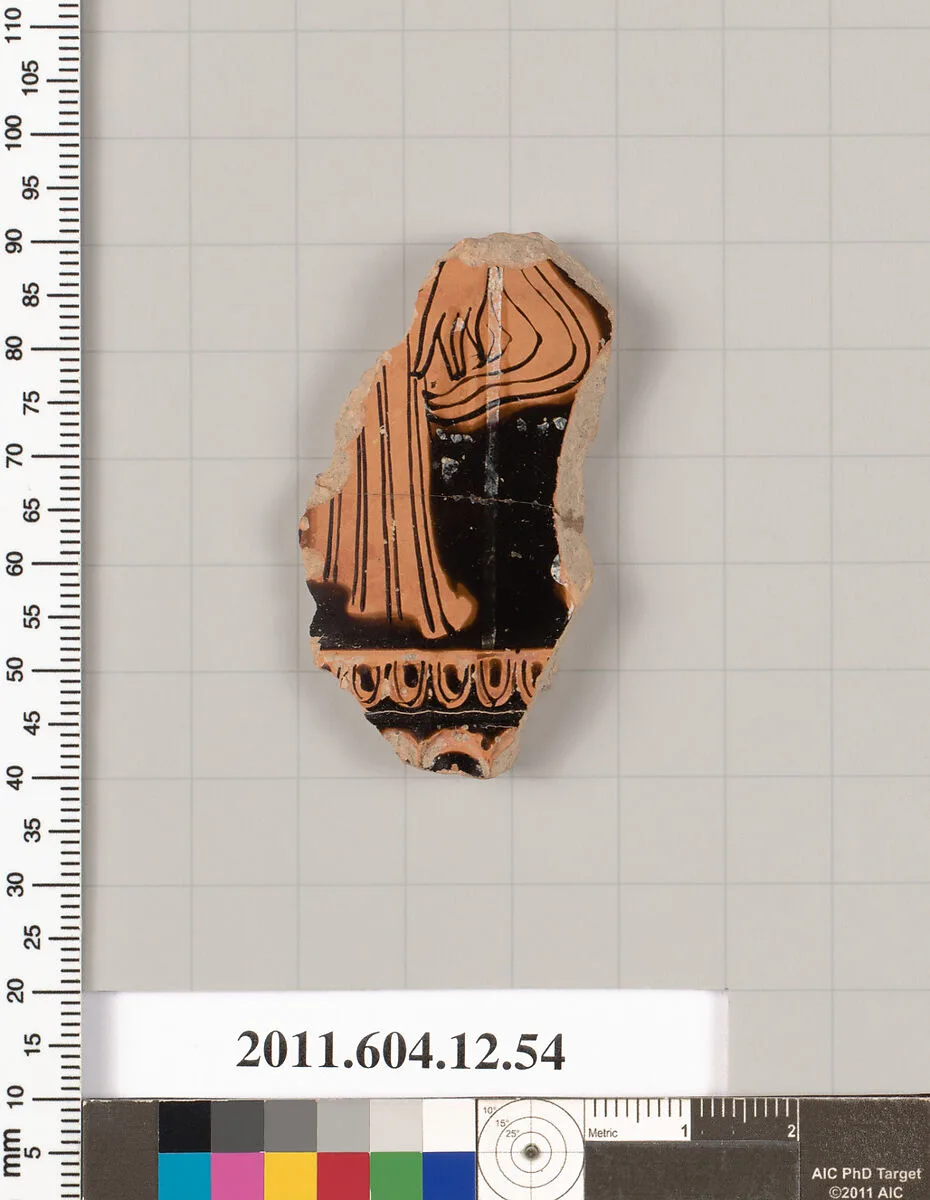 Terracotta fragment of a closed shape — Unknown