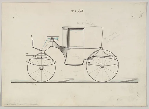 Design for Coupé, no. 618 ("Round Front Coupé")