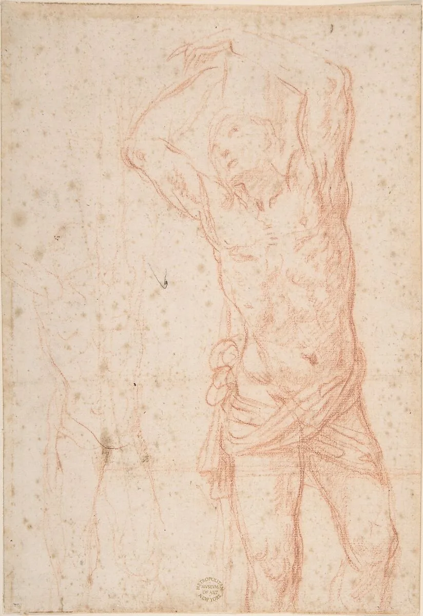 Saint Sebastian — Anonymous, Italian, Roman-Bolognese, 17th century