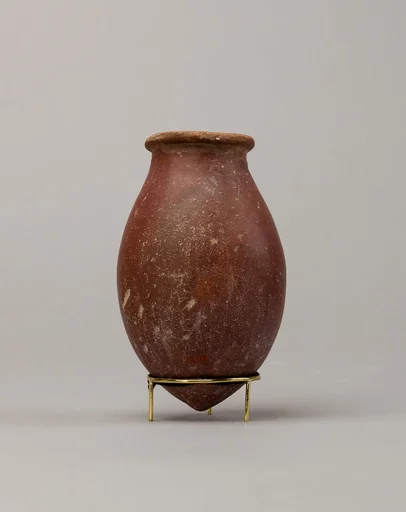 Red polished ware jar