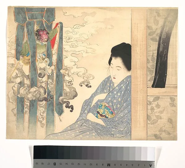 (Frontispiece to) "Fukuro Monogatari", (by) Izumi Kyoka|Frontispiece to "An Owl's Story", by Izumi Kyoka — Takeuchi Keishū