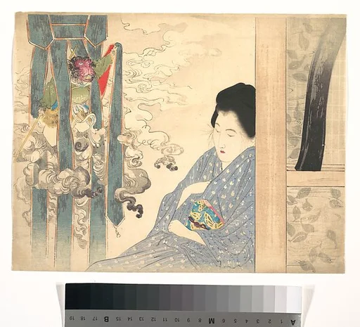 (Frontispiece to) "Fukuro Monogatari", (by) Izumi Kyoka|Frontispiece to "An Owl's Story", by Izumi Kyoka