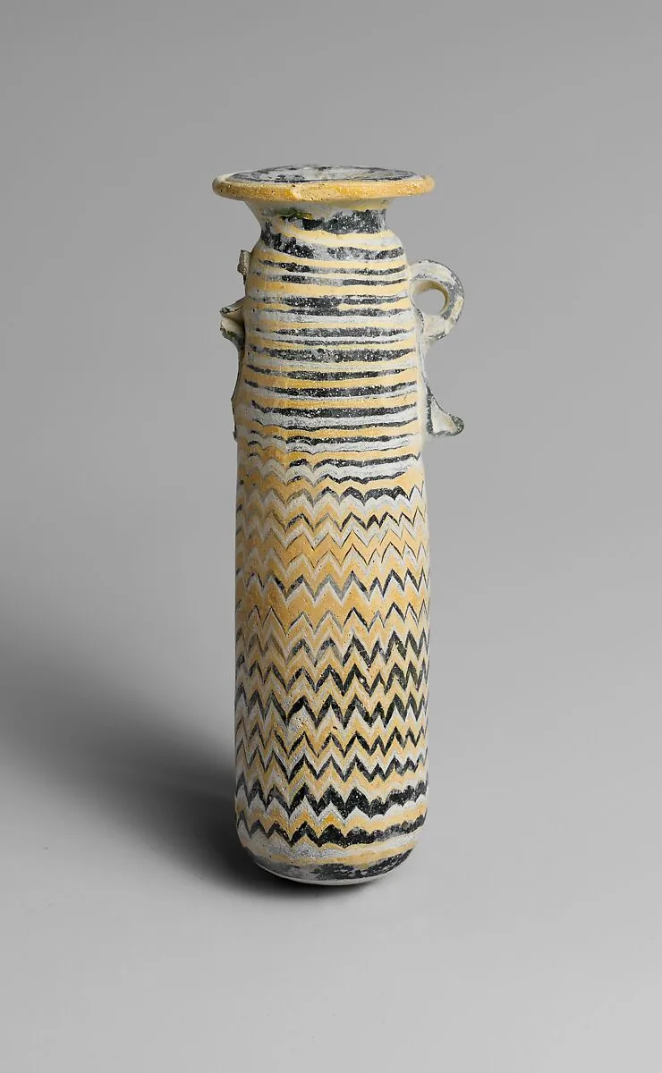 Glass alabastron (perfume bottle) — Unknown
