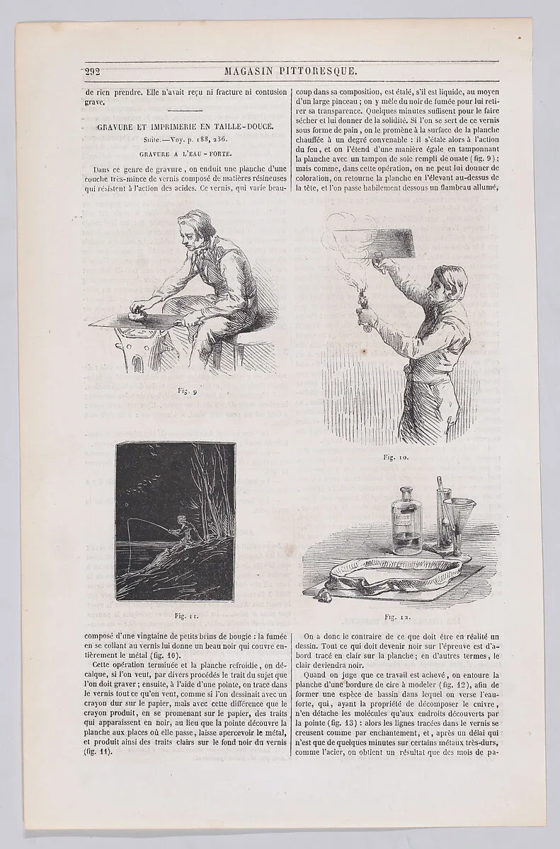 Etching, from "Le Magasin Pittoresque" — Charles Jacque