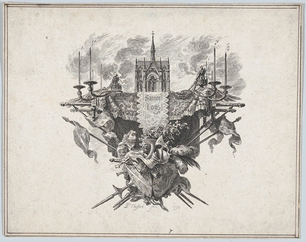 Saint Louis Vignette — Pierre Philippe Choffard