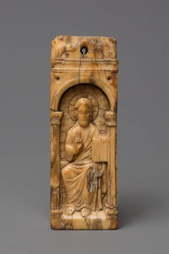 Reliquary Plaque with Christ Blessing