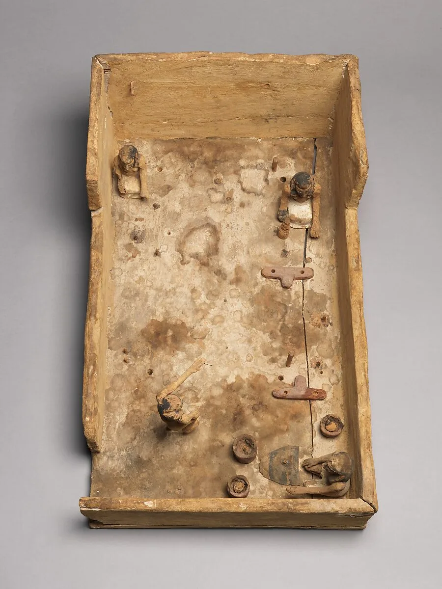 Fragmentary Model of a Weavers Shop — Unknown